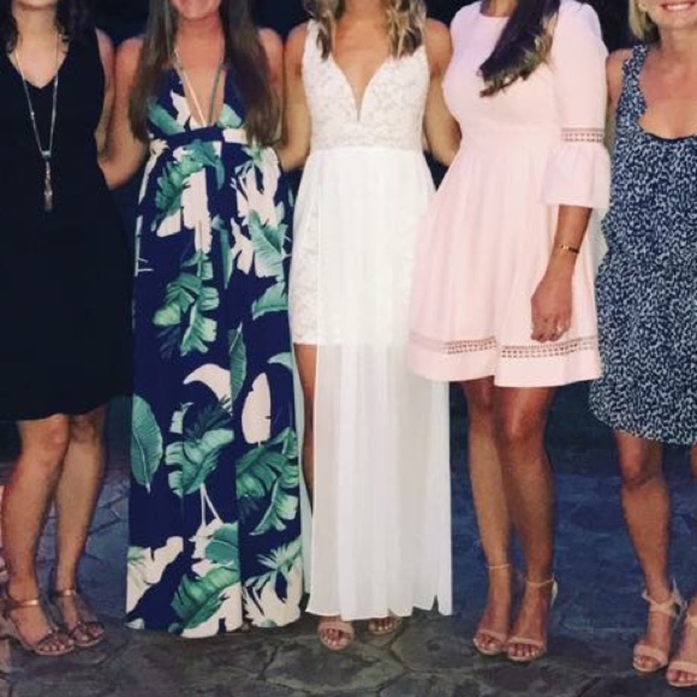 Lulus White Lace Maxi Dress